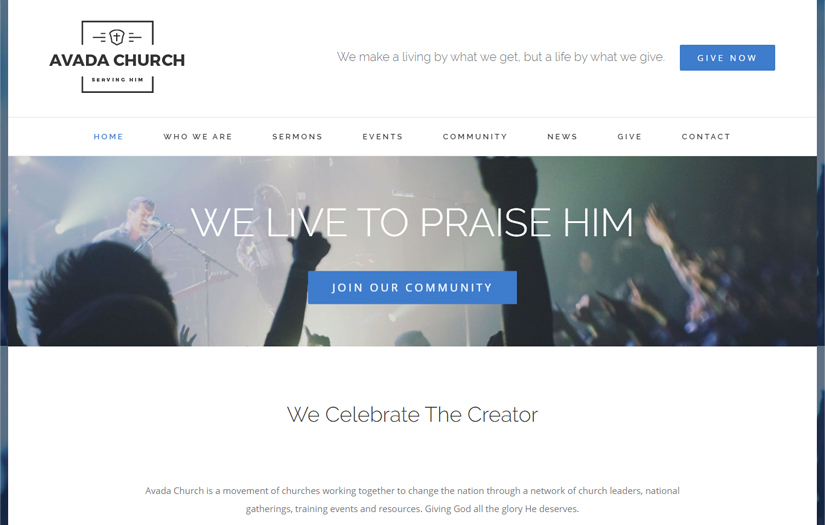 Avada Church screenshot 1